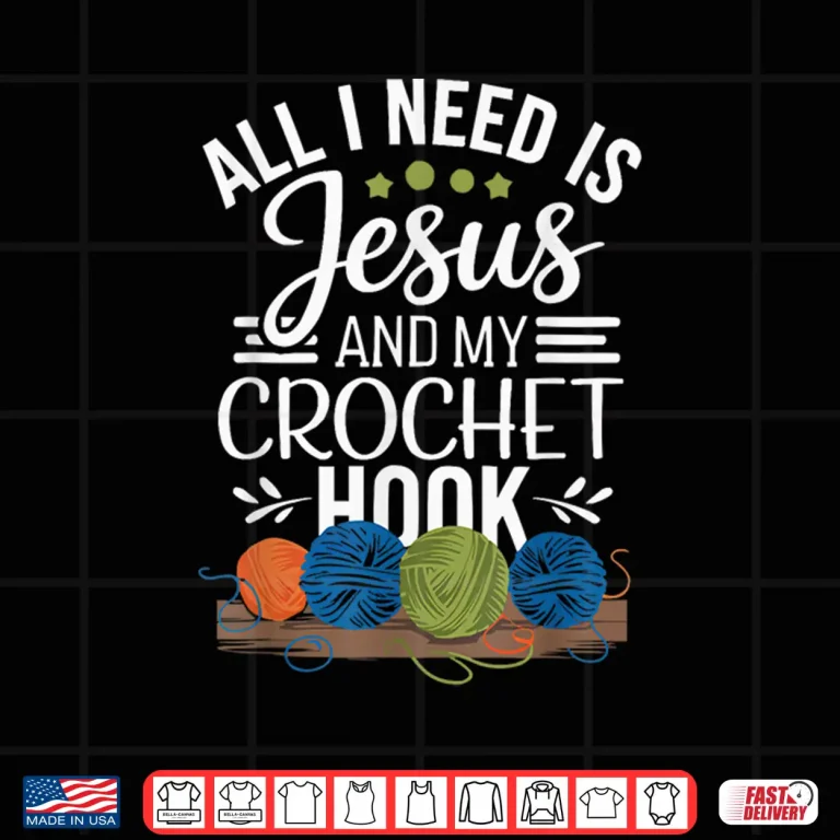 Design Jesus Christ Religion Christian Knitting Professional Crochet Shirt