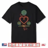 Professional Heart Design Crochet Hook Yarn Lovers Graphic Shirt