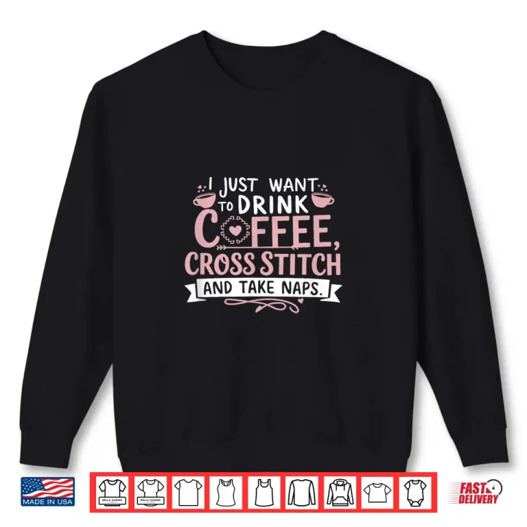 Sweatshirt Professional Design Cross Stitch Crochet Craft Lovers Knitting Shirt