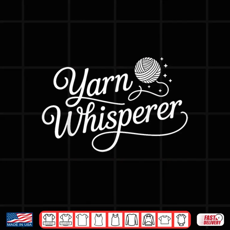 Design Professional Identity Knitting Yarn Whisperer Knitter Graphic Shirt