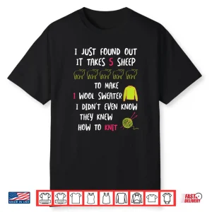 Sheep Knitter Gift Knitting Joke Professional Humor Funny Shirt