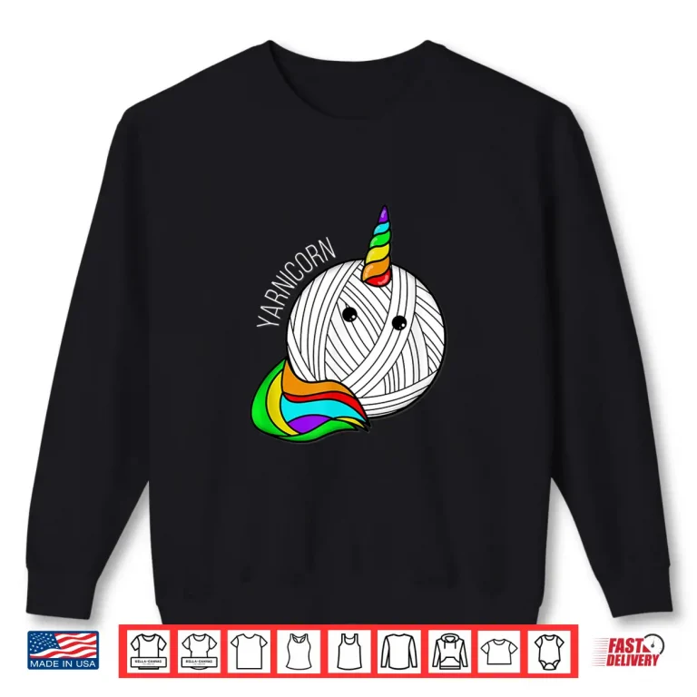 Sweatshirt Unicorn Yarnicorn Pictures Yarn Art Professional Humor Shirt