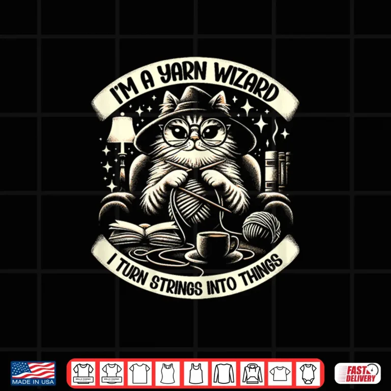 Design Wizard Strings Into Things Yarn Wizard Knitting Professional Shirt