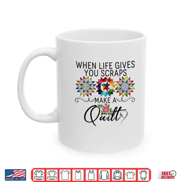 Mug Make A Quilt Patterns Funny Sewing Sewer Quilting Quilter Shirt