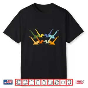 Artistic Professional Synchronized Swimming Retro Vintage Shirt