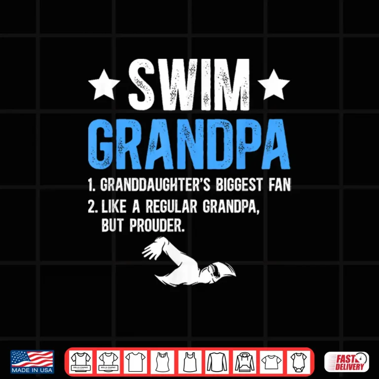 Design Definition Design Swim Grandpa Swimming Swimmer Grandfather Shirt