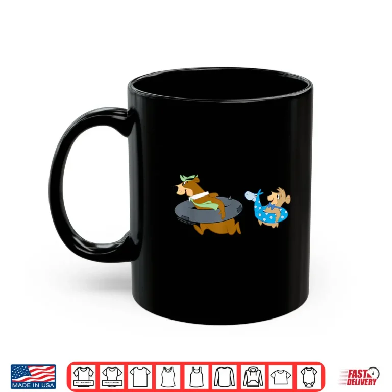 Mug Going Swimming Yogi Bear and Boo Boo Character Graphic Shirt