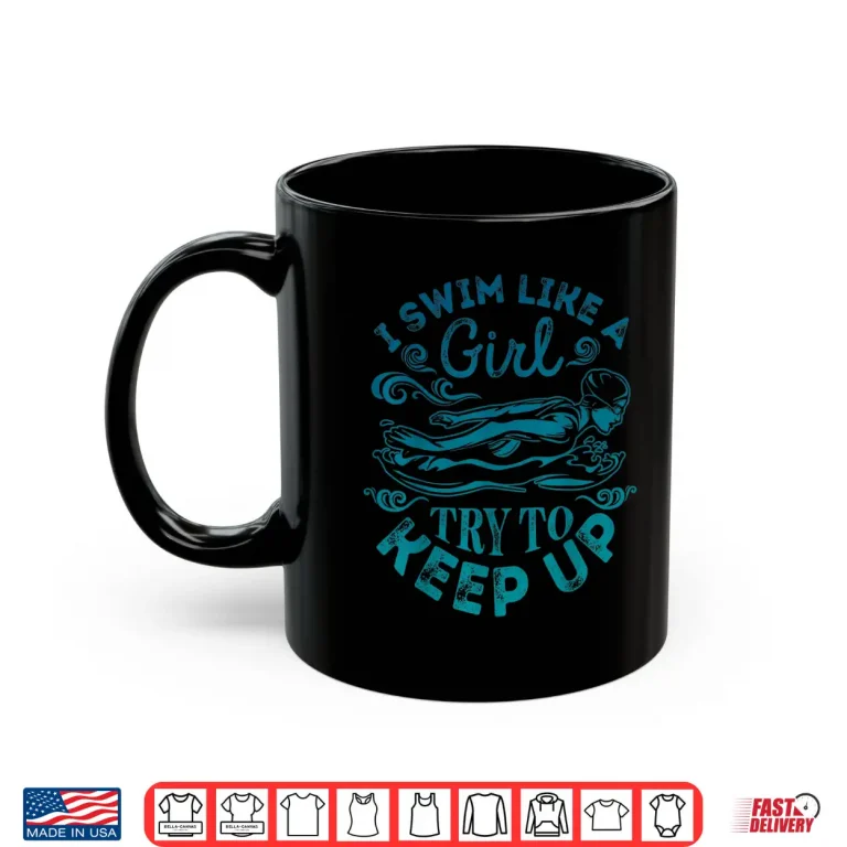Mug I Swim Like A Professional Swimming Swimmer Humor Statement Shirt