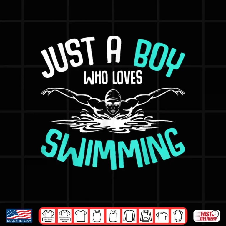 Design Just A Person Who Loves Swimming Swimmer Youth Graphic Shirt