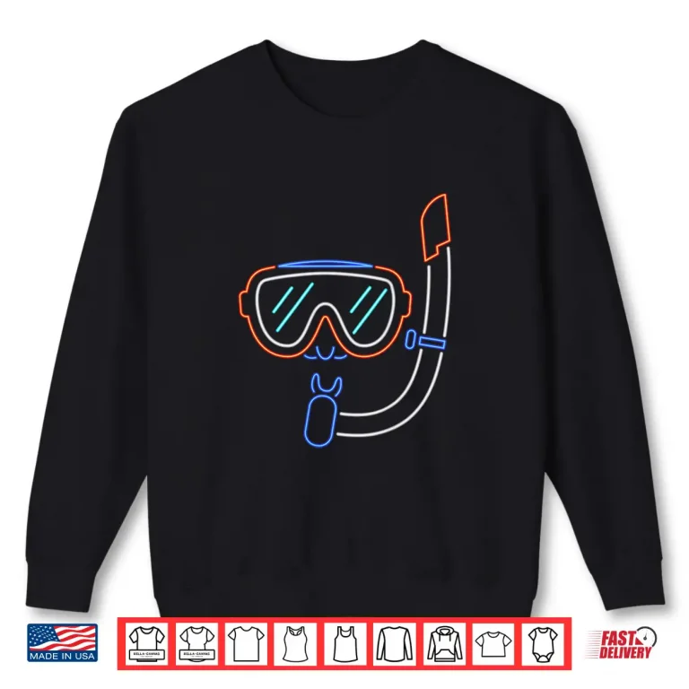 Sweatshirt Mask and Snorkel Dive Snorkeling Swimming Professional Gift Shirt