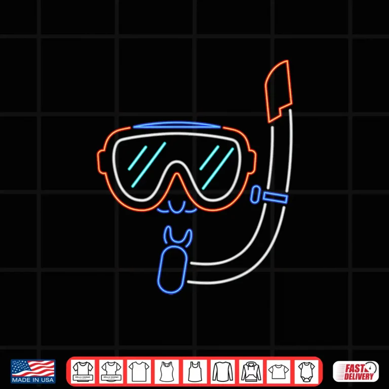 Design Mask and Snorkel Dive Snorkeling Swimming Professional Gift Shirt
