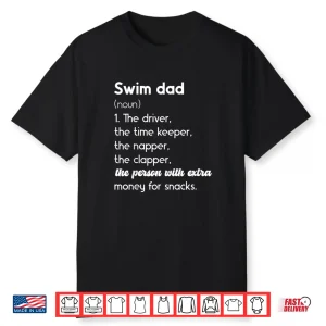 Parent Identity Definition Swim Dad Swimming Father Identity Shirt