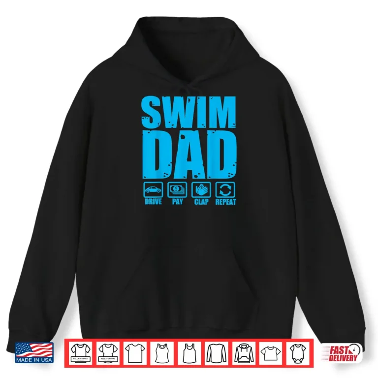 Hoodie Parent Identity Swim Dad Proud Swimmer Father Humor Shirt