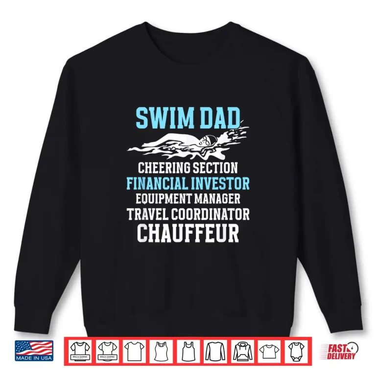 Sweatshirt Parent Identity Definition Swim Dad Father Of A Swimmer Shirt