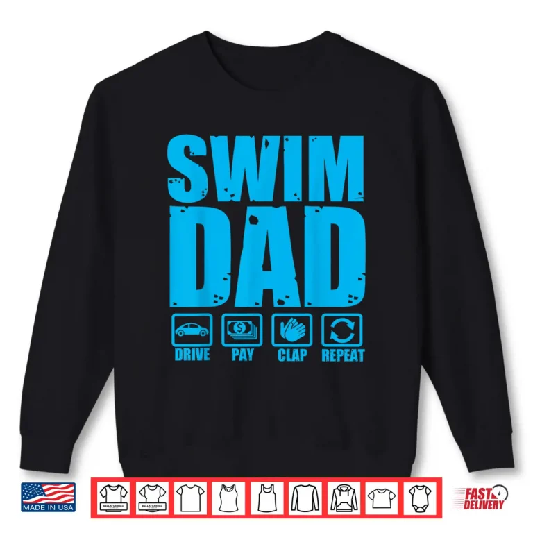 Sweatshirt Parent Identity Swim Dad Proud Swimmer Father Humor Shirt