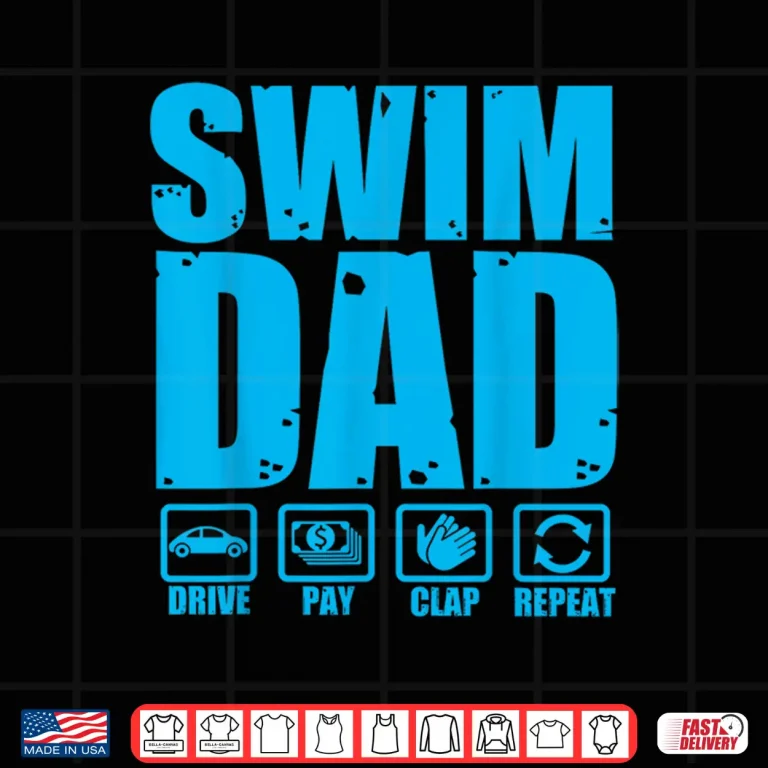 Design Parent Identity Swim Dad Proud Swimmer Father Humor Shirt