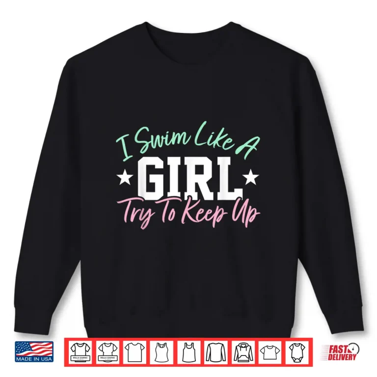 Sweatshirt Professional Aesthetic Swimming Girl Daughter Swimmer Graphic Shirt