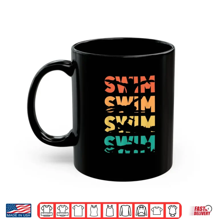 Mug Professional Aesthetic Swimming Swimmer Modern Retro Vintage Shirt