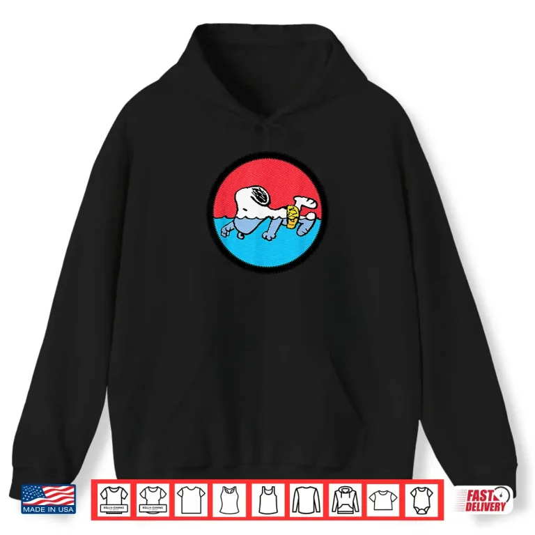 Hoodie Professional Character Peanuts Snoopy Swimming Modern Graphic Shirt