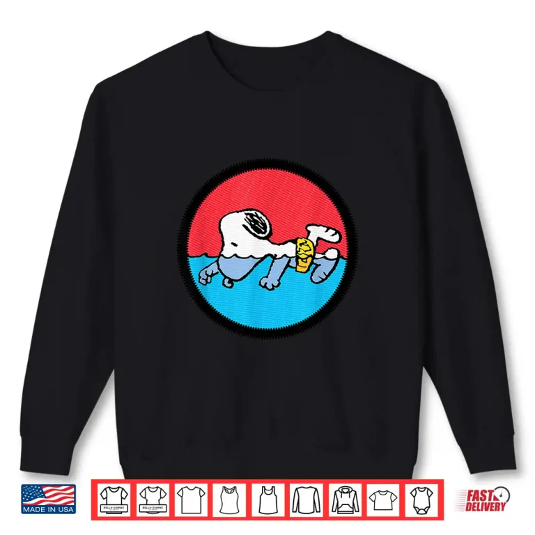 Sweatshirt Professional Character Peanuts Snoopy Swimming Modern Graphic Shirt