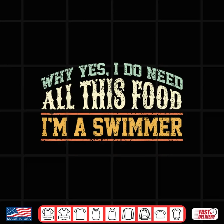 Design Professional Athlete Swimming Swimmer Eating Humor Funny Shirt