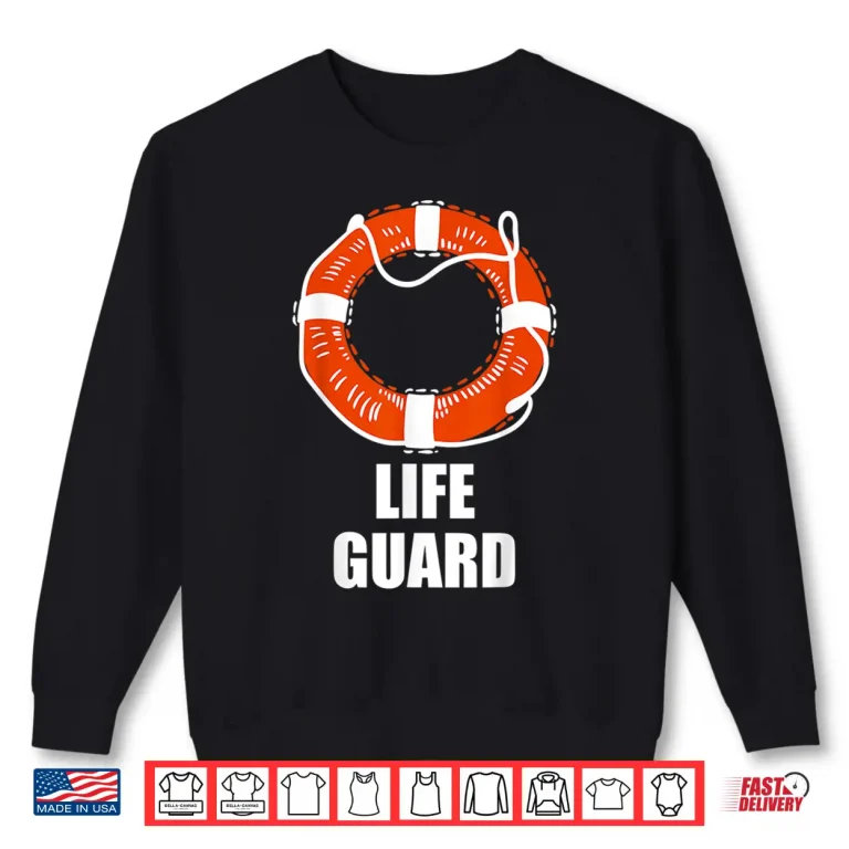 Sweatshirt Professional Security Lifebuoy Lifeguard Swimming Float Graphic Shirt