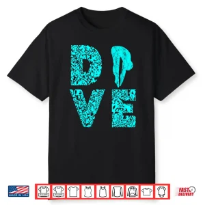 Springboard Platform Diver Diving Board Aquatic Professional Shirt