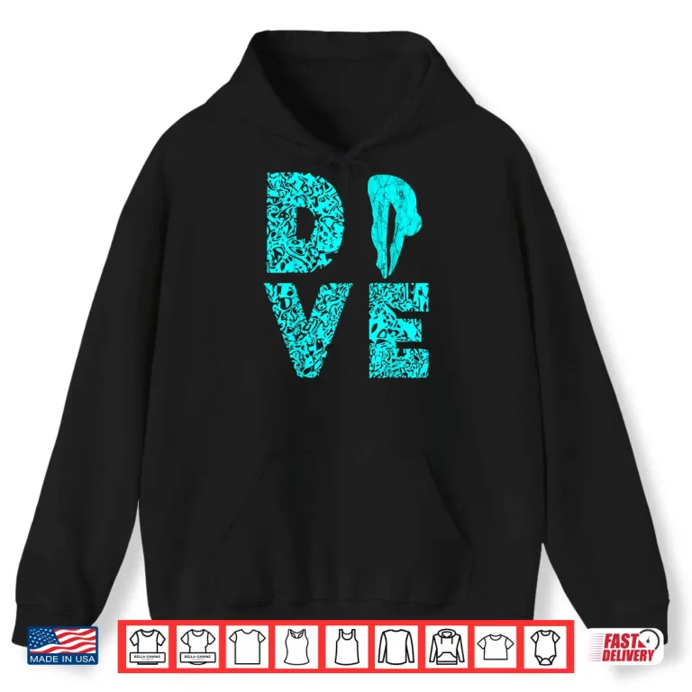 Hoodie Springboard Platform Diver Diving Board Aquatic Professional Shirt