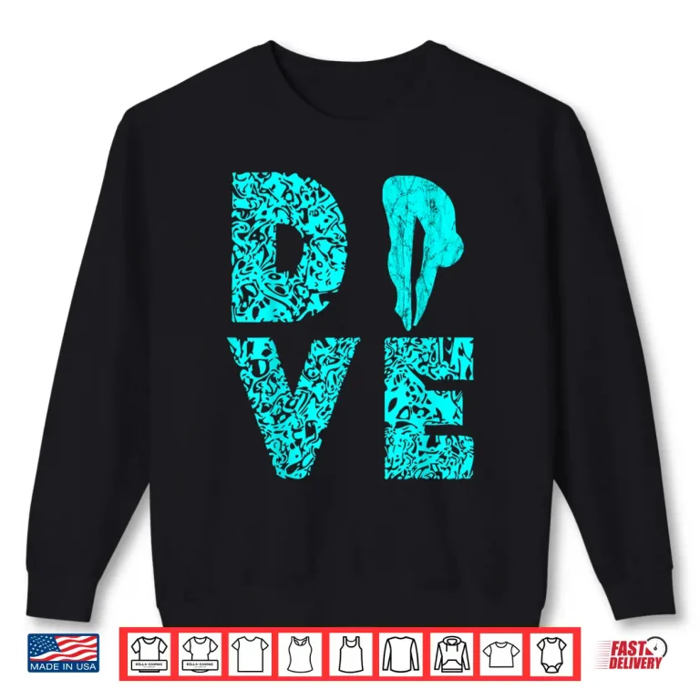 Sweatshirt Springboard Platform Diver Diving Board Aquatic Professional Shirt