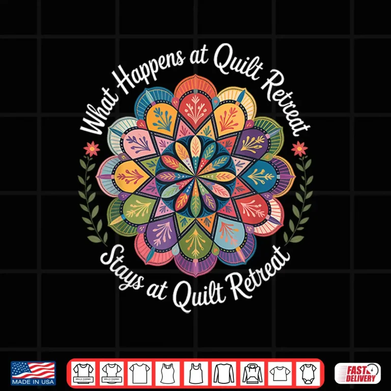 Design Mandala Art for Quilting Fans and Retreats in Quilting Shirt
