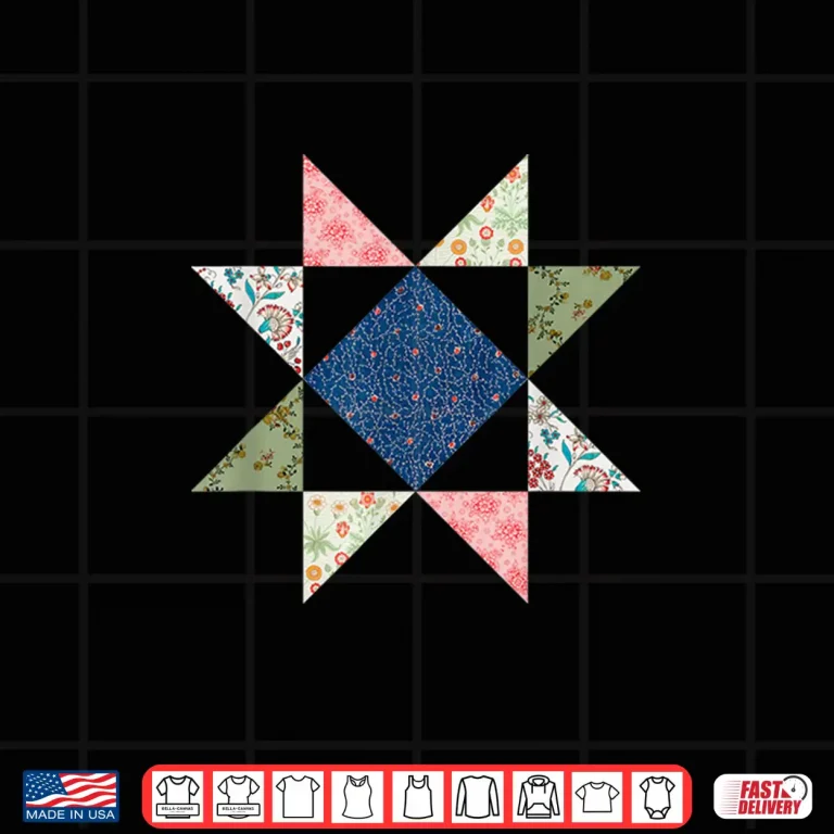 Design Quilting Block Star Pattern Shirt