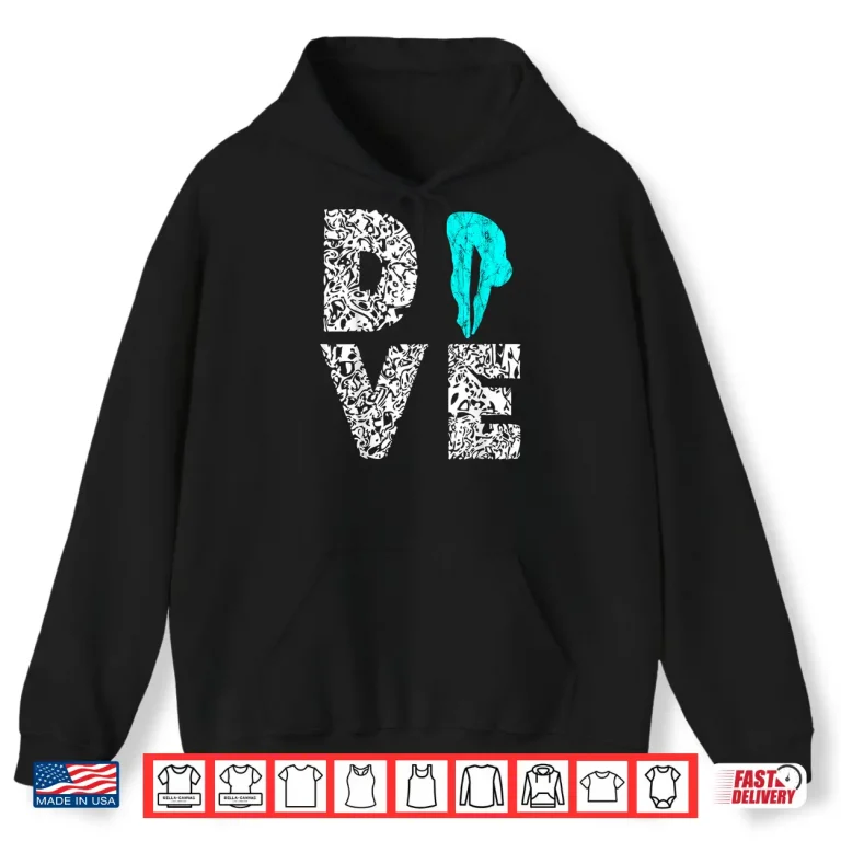 Hoodie Dive Platform Board Springboard Diving Diver Professional Shirt