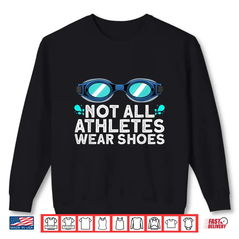 Sweatshirt Goggles Design Swimming Swimmer Instructor Professional Modern Shirt