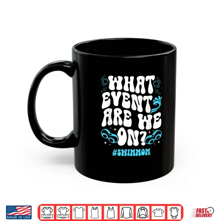 Mug Groovy Parent Identity Swim Mom Swimmer Mother Swimming Mama Shirt