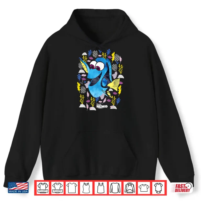 Hoodie Just Keep Swimming Disney Pixar Finding Nemo Dory Movie Shirt