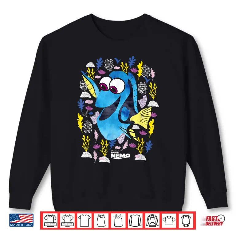 Sweatshirt Just Keep Swimming Disney Pixar Finding Nemo Dory Movie Shirt