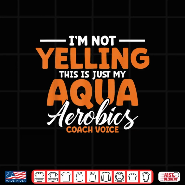 Design Instructor Fitness Waterobics Aqua Aerobics Swimming Water Professional Shirt