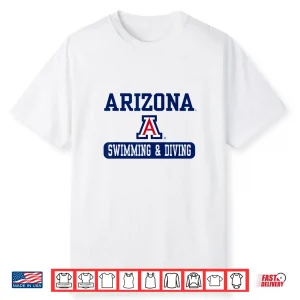 Officially Licensed Arizona Wildcats Swimming And Diving Graphic Shirt