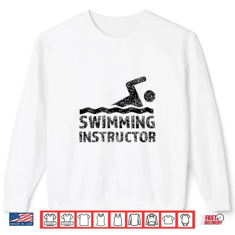 Sweatshirt Lesson Instructor Professional Swimming Swim Coach Graphic Shirt