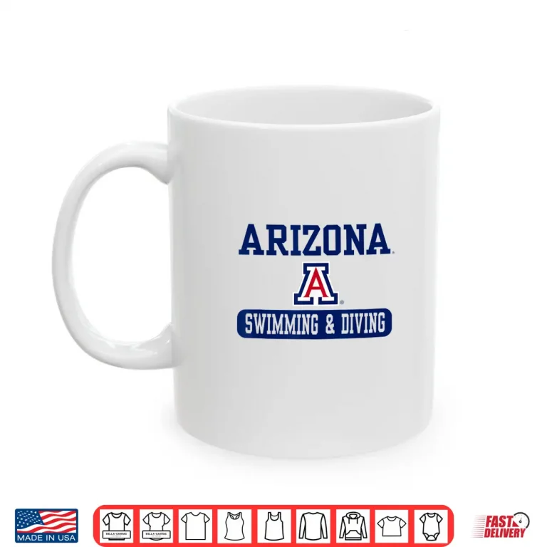 Mug Officially Licensed Arizona Wildcats Swimming and Diving Graphic Shirt