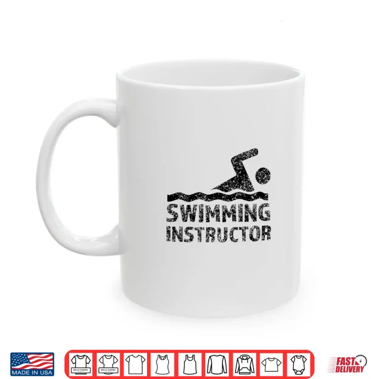 Mug Lesson Instructor Professional Swimming Swim Coach Graphic Shirt