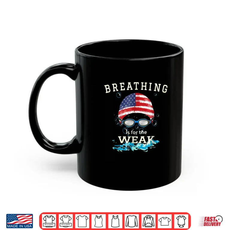Mug Professional Athletic Swim Swimmer Sports Goggles Cap Graphic Shirt
