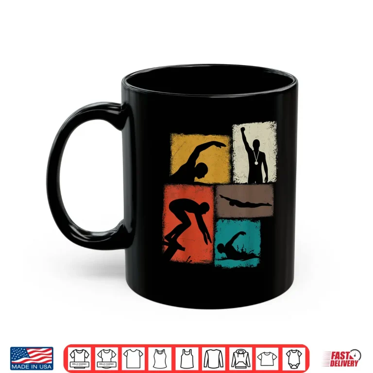 Mug Professional Collage Swim Swimmer Swimming Coach Youth Shirt
