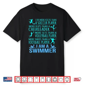 Professional Identity Swimming Swimmer Coach Modern Graphic Shirt