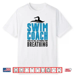 Professional Instructor Swim Coach Swimmer Coach Modern Graphic Shirt