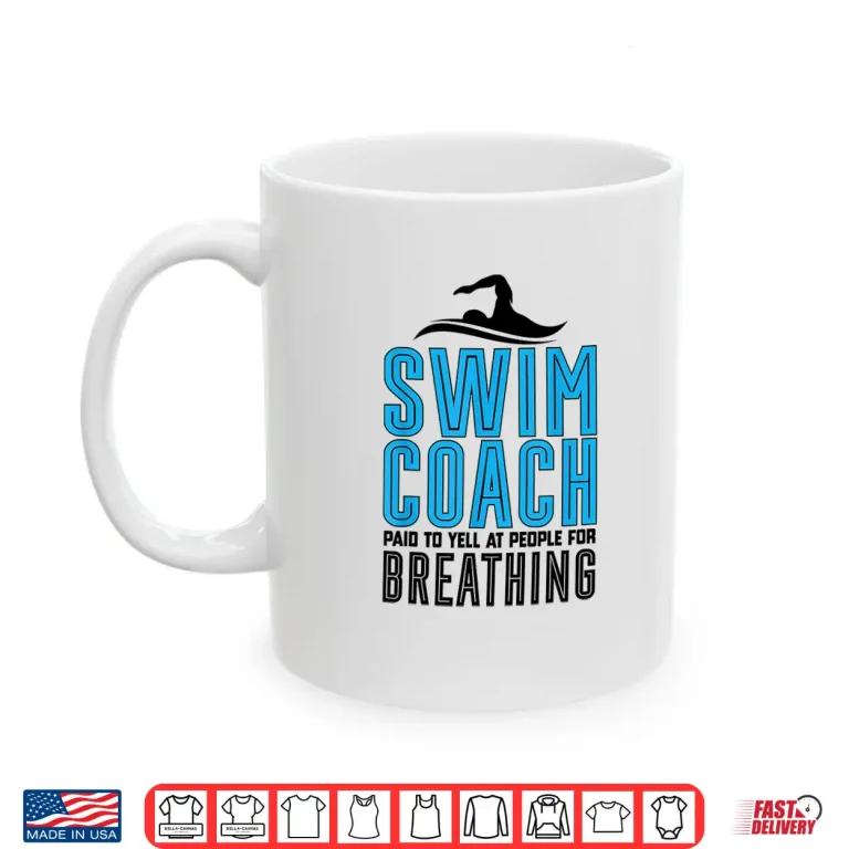 Mug Professional Instructor Swim Coach Swimmer Coach Modern Graphic Shirt