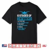 Six Stages Of Swimming Swim Team Professional Humor Funny Shirt