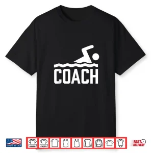 Trainer Instructor Professional Swimming Coach Swimmer Graphic Shirt