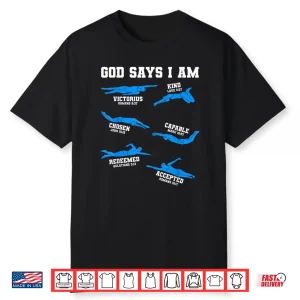 Christian Faith Statement Swimming Lover Professional Spiritual Shirt