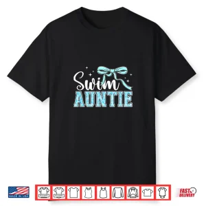 Coquette Aesthetic Swim Auntie Swimmer Aunt Swimming Shirt